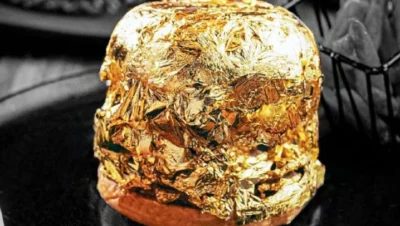 Hamburguesa cubierta de oro - Toro McCoy