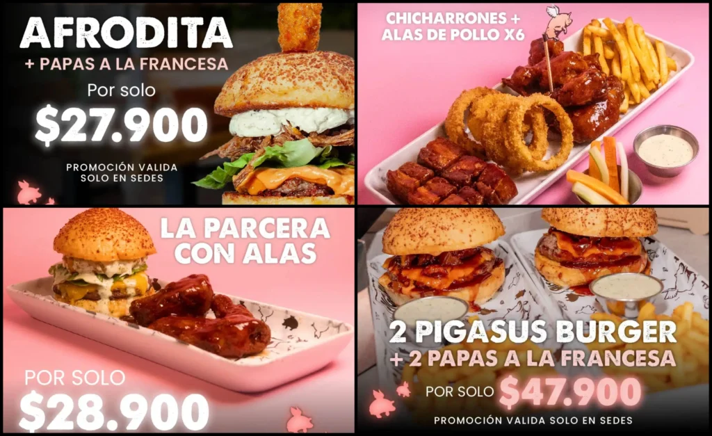 Promoción en hamburguesas Pigasus