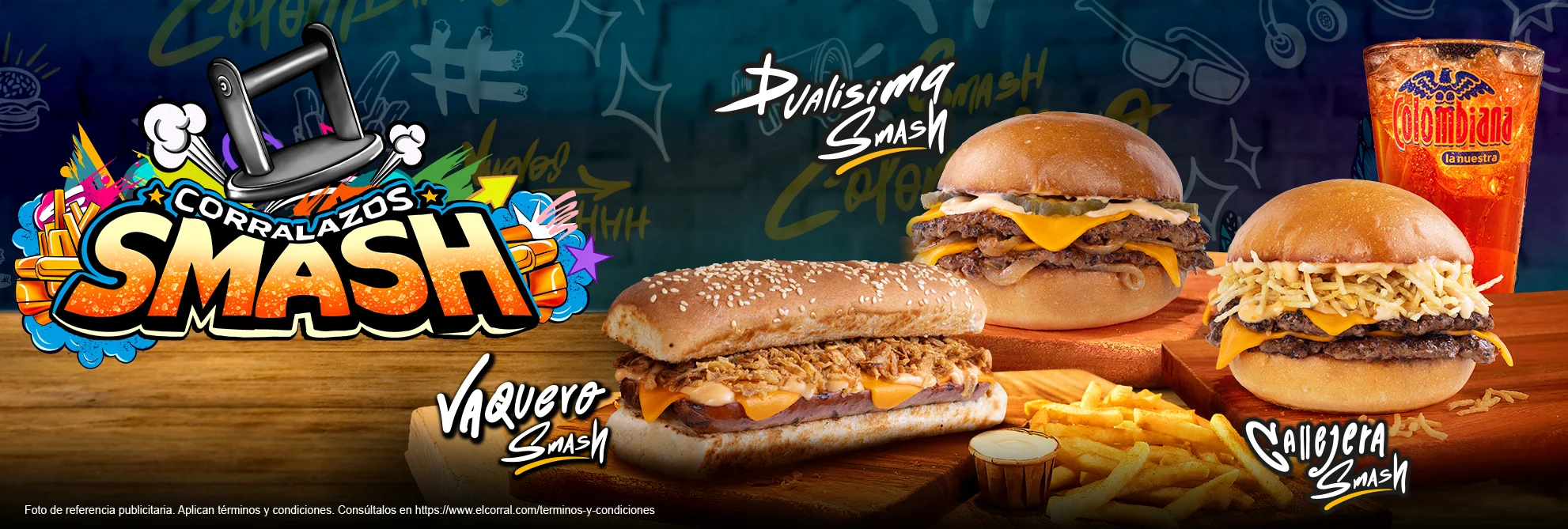 Hamburguesas Smash El Corral