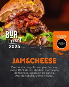 Hamburguesa Jam and Cheese - Los Pérez