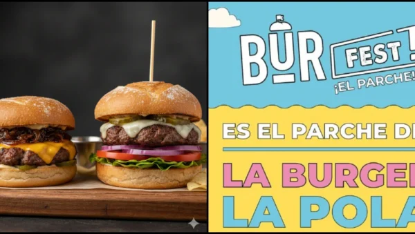 Burger Fest 2026 en Ciudad del Río, Medellín, del 13 al 15 de marzo, con hamburgueserías participantes y entrada gratis.