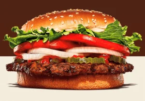 Promoción de hamburguesas en Burger King